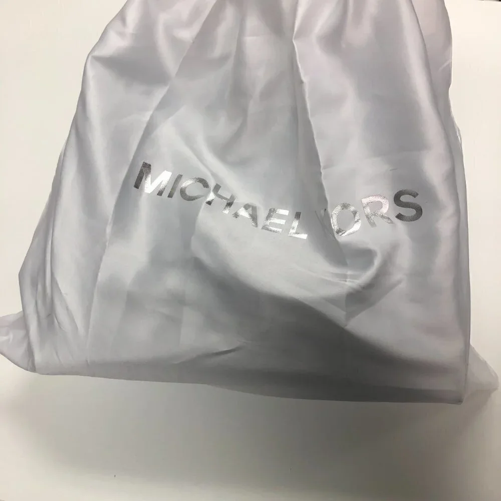 Michael Kors Black Logo Monogram Large Hamilton Satchel Bag Handbag Purse - Picture 8 of 8